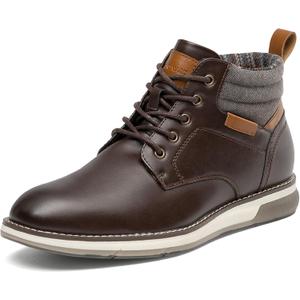 Bruno Marc Men's Classic Dress Casual Business Formal Chukka Boots (10.5, Dark Brown)