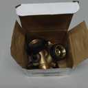 Twinkle Star 2 Pack Garden Hose Splitter 2 Way, Heavy Duty Brass Connector Tap Splitter, Y Connector Brass Garden Hose Adapter with 2 Valves