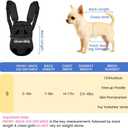 Mosago Dog Backpack Carrier, Adjustable Pet Front Carriers, Legs Out Carrying Sling Travel Bag for Small Medium Dogs 2.5-4 Lbs, Soft Wearable Puppy Chest Carry Backpacks for Walking/Hiking/Camping