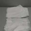 MIULEE 2 Panels Solid Color White Sheer Window Curtains Elegant Window Voile Panels/Drapes/Treatment for Bedroom Living Room (54 X 104 Inches White)