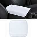 7F Arm Rest Cover Compatible with Tesla Model 3 Highland and Model Y Juniper, Car Console Covers Accessories, White