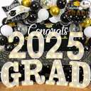 8 LED Marquee Letters for 2025 Graduation, Light Up Letters for Graduation Decorations, Class of 2025 Light Decor for High School, College, Graduation Party Supplies