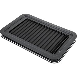 Lippert Components 806621 Thin Shade Complete Window Kit for RV Entry Doors, Black