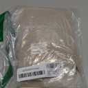 ZeeMart Linen Checked Throw Pillow Covers Set of 2, 18x18 Inch Taupe/Cream, Farmhouse Decorative Single Sided Grid Embroidered Couch Pillow Cases Light Brown Cotton Linen Cushion Covers