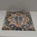 BUAEL Boho Throw Pillow Covers 18x18 inch Set of 2,Bohemian Vintage Carpet Pattern Antique Ethnic Decor Double Sided Pattern Cushion Cover Soft Pillow Case Living Sofa Room Bed Square Pillow Cover