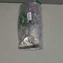 Cindeer 48 Pcs Mardi Gras Glitter Leaves Feather 13.4'' Faux Sparkly Feather Leaves Mardi Gras Party Decoration Plant Decor Twig Wreath Garland Mardi Gras Pick for Craft Sprays Artificial Leaves Gift