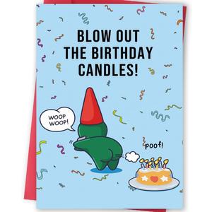 6 x FANCYLUCKY Funny Birthday Cards for Men, Hilarious Birthday Card for Husband Boyfriend Dad Brother, Bday Gift for Men
