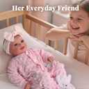 BABESIDE Reborn Baby Dolls Sunny - 17Inch Cute Soft Vinyl Realistic Baby Doll Poseable Smiling Real Life Baby Dolls with Complete Accessories for 3+ Years Old Gifts