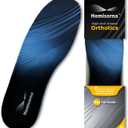 High Arch Support Insoles, 220lbs+ Heavy Duty Orthotic Inserts for Plantar Fasciitis Relief, Rigid Shoe Inserts for Flat Feet, Overpronation, Shock Absorbing Work Boot Insoles, Men&Women (S)