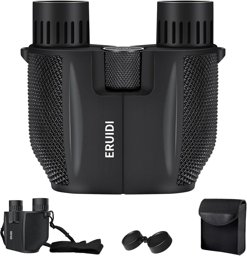 10x25 Binoculars for Adults High Powered - Compact Binocular for Kids Easy Focus with Long Range View - Small Binoculars for Bird Watching Cruise Ship Hunting Travel Sports