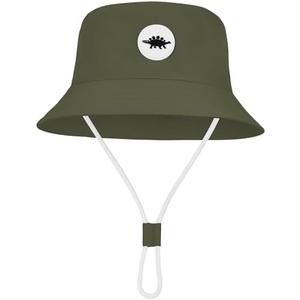 Zando Baby Sun Hat UPF 50+ Sun Protective Adjustable Wide Brim Toddler Bucket Hats for Boys Summer Outdoor Beach Swim Play Boy Girl 12-24 Months Army Green