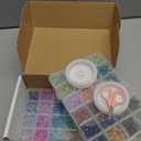 REVKI 1300PCS 8mm Mixed Crackle Glass Beads for Bracelets Making with Accessories, 48 Colors Crystal Glass Beads Jewelry Making Kit, Round Beads for DIY Bracelet Crafts