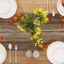 2 x Pumpkin Squirrel Fall Table Runner 108 Inch Seasonal Autumn Thanksgiving Kitchen Dining Room Table Decorations for Home Party Decor