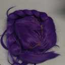 Topcosplay 24 inch Girls Long Purple Braid Cosplay Wig Halloween Party Costume Wig