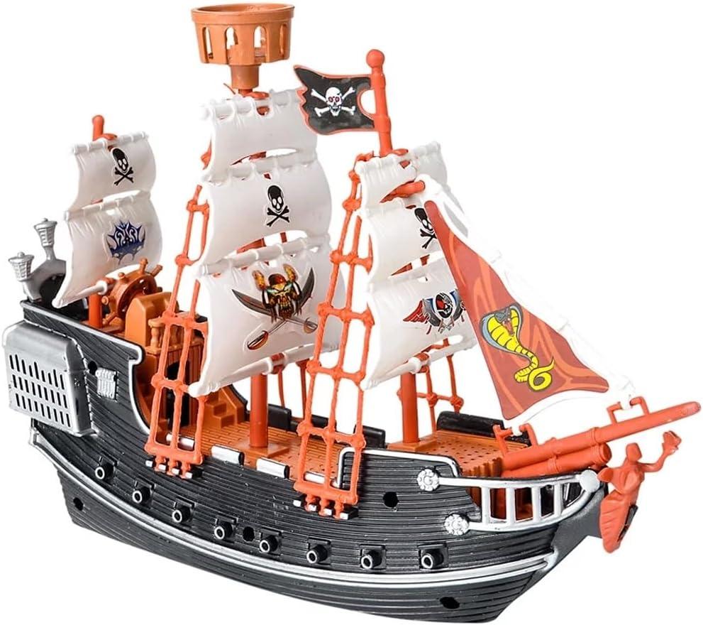 Rhode Island Novelty 10 Inch Pirate Boat, One Per Order