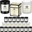 MTLEE 24 Pcs Candles for Home Scented Mother`s Day Gifts for Women Bulk 8 Long Lasting Aromatherapy Jar Soy Wax Candle for Employee Teacher(Elegant Style,Fresh Scent)