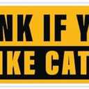 Pack of 3 Honk Funny Sticker Decal, 5x2 inches | Water Proof | for car Bumper, Notebook, tumblers Sticker (Honk If You Like Cat)