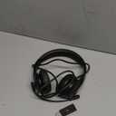 Wireless Headset with Mic for Work with AI Noise Cancelling Mic for Clear Calls, Bluetooth V5.3 Headphones with Microphone to USB A/C Dongle & Mic Mute for Computer Laptop PC iPhone (Black)