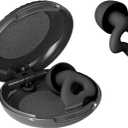 3 x Ear Plugs for Sleeping Noise Cancelling Sleep Earplugs Reusable Silicone Hearing Protection Earplug, 45dB Noise Reduction, 4 Sized Earplug with Case, Apply to Live Events, Musicians, Sports(Black)