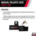 Pop & Lock PL1050 Black Manual Tailgate Lock for Chevy/GMC