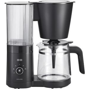 ZWILLING Enfinigy Glass Drip Coffee Maker 12 Cup, Awarded the SCA Golden Cup Standard, Black (Black)