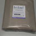 Lecloud Bessie Stone Curtains for Living Room 72 Inches Long 2 Panels, Rod Pockets Rustic Bedroom Curtains, Light Filtering Faux Linen Textured Home Decor Window Drapes, Each Panel 40" W x 72" L