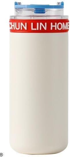 19oz Stainless Steel Vacuum Insulated Glass Tumblers, Coffee thermos glass inside, (Red)