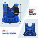 ZELUS Weighted Vest for Women Men, 12LB U-Shaped Ergonomic for Even Weight Distribution, Odorless Workout Vest with SGS Certification, Arm Pocket & Back Mesh Pouch for Training & Running