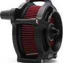 For harley air cleaner filter Sportster Softail Touring street road king glide Dyna for harley davidson air intake filters (OPS Black - Red Filter, D-For M8 Touring/Softail 2018-UP)