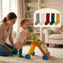 Toddler Girls Knee High Socks Soft Cotton Ruffle Long Tube Socks For Preemie Infant Newborn Toddler