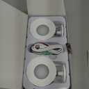 Moobibear Motion Sensor Wall Light Indoor 2Pcs, 3500mAh Rechargeable Battery Operated LED Wall Light, Wall Lamp Wireless with 360 ° Rotation, 3 Color Temperatures for Bedroom, Study, Corridor, Picture, White