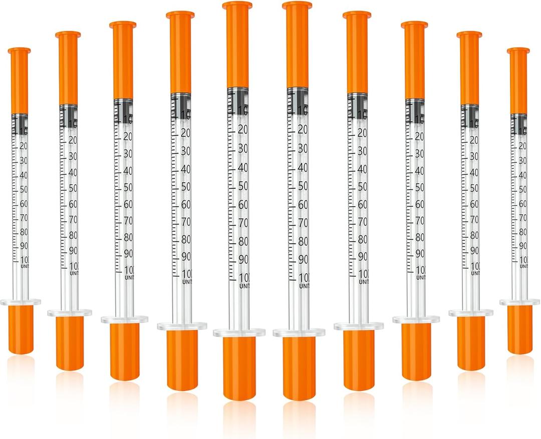 0.5 ml/cc Syringes 31 gauge 5/16"(8mm), Individually Packed Pack of 100.