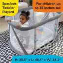 Baby Einstein Kick & Snooze 3-in-1 Foldable Playard, Bassinet and Musical Play Gym, Includes Fitted Sheet, 3-Step Easy Fold, Piano Toy with 25+ Minutes of Music, Grows with Baby, Ages 0 Months and Up