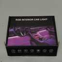 Honalia Car LED Lights Interior, RGB Interior Car Lights with App Control and Music Sync, USB Under Dash LED Lights for Jeeps, Trucks SUVs, DC 5V (4-Lines USB Port)