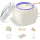 Face Wax Kit for Women, Lip Facial Waxing Kit with 26 Wax Sticks, 100g Waxing Beads, Long Lasting Facial Hair Removal, USB Fast Heat, Smart Constant Temp, Travel or Home Use (Purple)