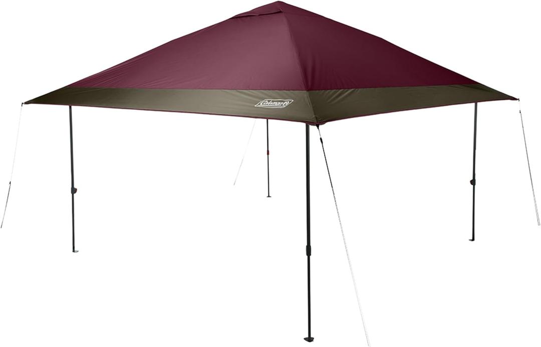 Coleman Oasis Instant Pop-Up Canopy Tent with Side Wall Attachment, Portable Shelter with Easy Setup & Takedown, Wheeled Carry Bag Included, 10x10ft Size