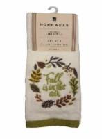 Homewear Embroidered Hand Towels - Fall Is in the Air, 2 Pack
