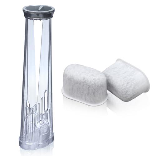 Buhobha Water Filter Holder and 2 Water Filters, Compatible with Keurig 2.0 Series Coffee Machines Compatible with K-Supreme Series/K-Express/K-Slim/K-Elite/K-Duo Plus/K-Select/K-lced/K50/K-Classic