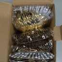 N9R 150Pcs Gold Plastic Silverware-Gold Disposable Utensils with White Handle-Disposable Silverware Heavy Duty with 50 Spoons, 50 Forks, 50 Knives for PartyBirthday and Everyday Use