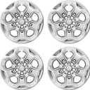 Wheel Hubcaps Compatible with Ford Fusion 2010 2011 2012 Wheel Covers; 17 inchSet of 4Packs (Silver)