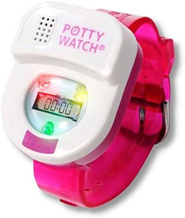 Potty Watch for Kids Potty Training - Potty Training Watch with 3 Fun Flashing Lights and Music - Water-Resistant Watch - Potty Watch Remind Kids Every 30, 60 or 90 Minutes - Pink