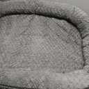 JOEJOY Orthopedic Dog Beds Large Sized Dog, XL Egg-Crate Memory Foam Pet Couch Bed with Bolster Sides, Waterproof Lining, Removable Washable Cover & Non-Slip Bottom, Grey (XL(42"x 32"x 7.5"))