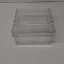 SIMPLEMADE Clear Refrigerator Organizer Bins - Clear Bins for Fridge, Containers for Fridge and Freezer, Multipurpose Storage for Kitchen, Office, Bathroom, Pack of 3 (Design 2)