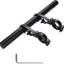 Yizhet Bike Handlebar Extender, Bicycle Handlebar Extension Lightweight Durable Double Bike Handlebar Bracket for Holding Bicycle Speedometer, GPS, Phone Mount Holder (Aluminum Alloy 20cm)