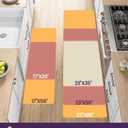 DEXI Kitchen Mats for Floor Cushioned, 23x86 Extra Large Wide Runner Rug Non Slip, Waterproof Soft Comfort Standing Padded Anti Fatigue Decorative, Light Beige
