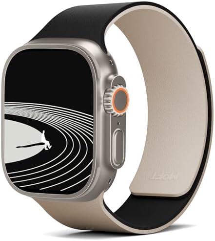 MOFT Snap Duo Watch Bands Compatible with Apple Watch, Quick Magnetic Wear, Duo-Color Design & Soft Silicone, iWatch Bands for Ultra 3/2/1, Series 11/10/9/8/7/SE/6/5/4/3/2/1, 44/45/46/49mm