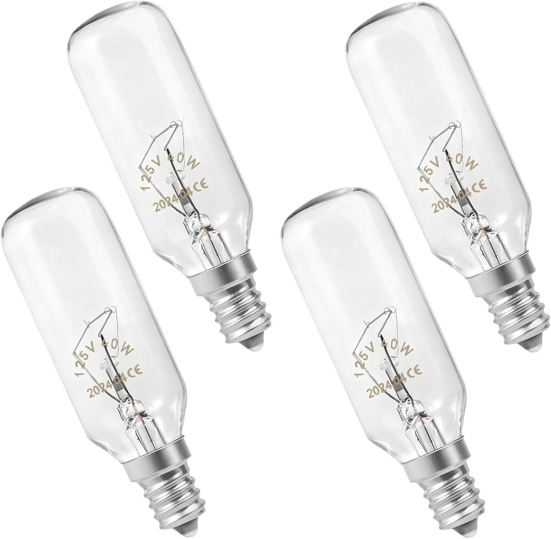 4 Pcs 4713-001013 Microwave Light Bulb for Samsung, 40W Incandescent Replacement Compatible with AP4051343, PS4132129, DE07-90015A