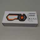 6-Stage Knife Sharpener - Premium Kitchen Knife Sharpeners - Adjustable Handheld Manual Knife Sharpeners for Kitchen Knives, Scissor and Chef Knife.Easy for beginners to use (ORANGE)