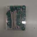 Zhengmy 24 Set 3 Inch Shutter Fasteners Shutter Pins Screws and Caps Bulk 304 Metal Stainless Steel Screws with Vinyl Caps for Outside Windows Hardware Railings Furniture (Green)