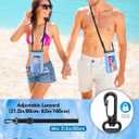 Large Waterproof Phone Pouch Universal Phone Waterproof Case for iPhone 15 14 13 12 11 Pro Max Galaxy S22 S21 IPX8 Water Proof Dry Bag with Wide Lanyard Waterproof Pouch for Swimming Rafting
